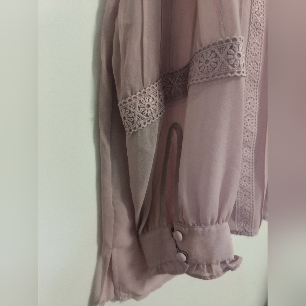 [5x$20] Soho NY Jeans / Mauve Sheer Blouse / Size XL - Picture 7 of 7